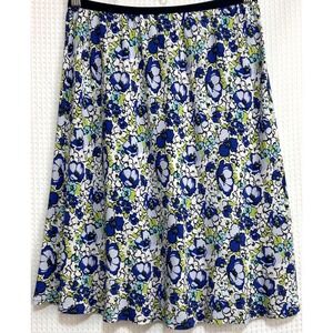 Vintage Loco Lindo Skirt Women's Size Large USA Floral Rayon A-Line 90s x